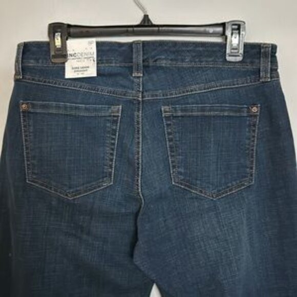 NWT Inc Denim Petite Core Denim Straight denim jeans, cuffed, women’s 8P. - Picture 5 of 10